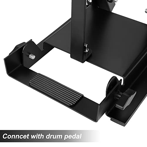TENTOTEN Bass Drum Practice Pads, Folding Bass Pedal Practice Pad for Training - Real Feel High Density Rubber Rebound - Thumbnail 5