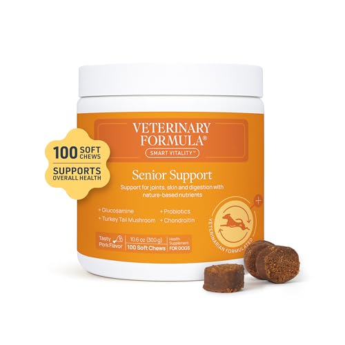 Image of Veterinary Formula Senior Support Joint Supplement for Dogs - Soft Chews, 100ct - Support Healthy Joints, Skin, Gut, and Immunity with Glucosamine for Dogs