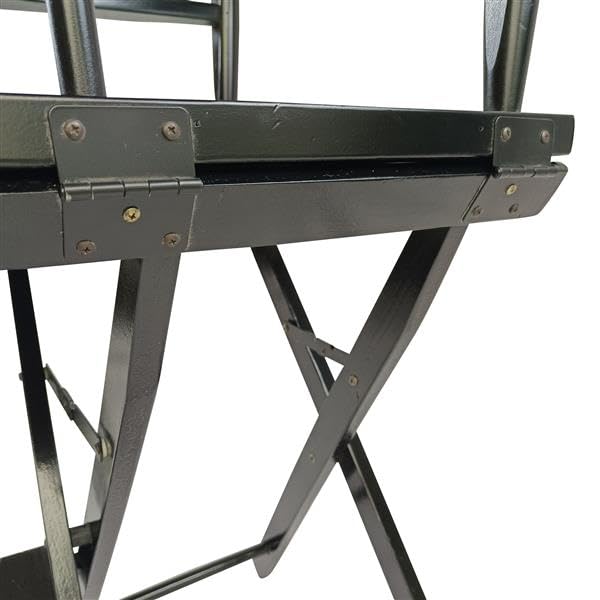 NovaXZ Casual Home Director's Chair, Black Frame/Black Canvas,Suitable for Adults, Foldable Style, 2pcs/Set populus