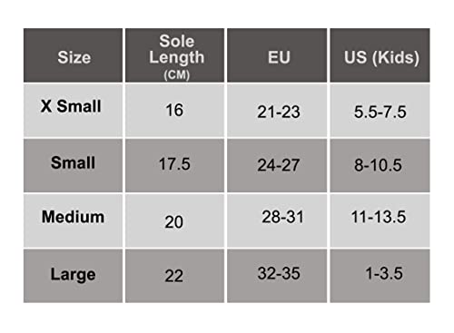Silky Toes Kids Warm Cozy Fleece Lined Boot Liners With Cable Knit Cuff (Striped, Large)
