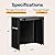 VIVOHOME 3ft Waterproof Firewood Log Rack Cover, Heavy Duty 600D Oxford Outdoor Weather Resistant Fire Wood Storage Holder Cover with Zipper and Hook Loop Tape