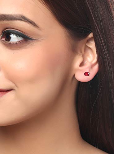 Yotreasure 1.92 Ct. T.w. Glass Filled Ruby 10Kt Yellow Gold Stud Earrings Gemstone Jewelry #TOP1