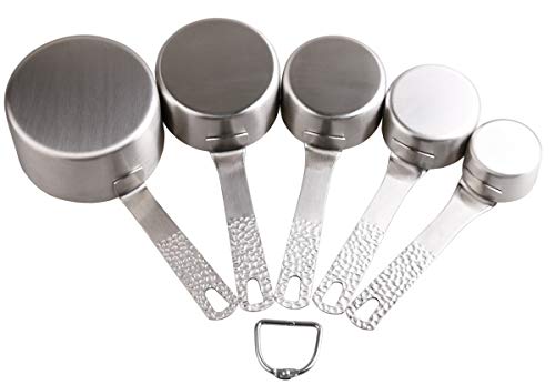 Measuring Cups And Measuring Spoons Set, Stainless Steel Measuring Cups And Spoons Set, 18/8 Steel Measuring Spoons, Metal Measure Cups Spoons, 5 Measuring Cups And 6 Measuring Spoons Set #TOP4