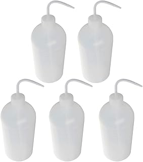 Othmro 5pcs 1000ml/33.82oz Safety Squeeze Washing Plastic Bottle,Plants Watering Tools,Squeeze Squirt Irrigation Bottle for Medical Lab,Irrigation Squeeze Sprinkling Cans Wash Plant Bottle