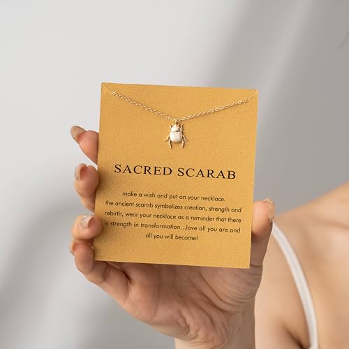 Baydurcan Golden Scarab Necklace Bug Necklace Egyptian Jewelry for Women by Baydurcan - Used condition - Image 4