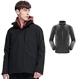 Antistatisches Exi25C Perfekt - - Kombiniert Mit Warmer Fleece-Innenjacke Und Samthafter Und Weicherer Muschel, Skijacken Für Kleidung Mit Doppeltem Polyhärungssystem, Ist Eine Perfekte Wahl Für Klettern, Wandern, Bergsteigen, Tourismus, Skifahren, Camping Bei Sonniger, Schnee, Wind, Bewölkter Oder Regnerischer Tag.