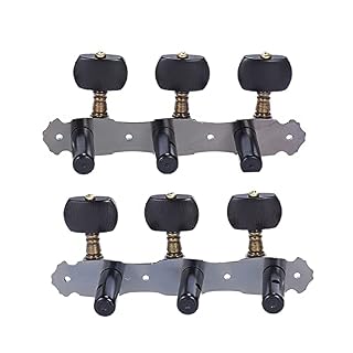 HUIOP 2 pcs (L&R) Guitare Classique Tuning Peg Bronze Plaqué Mécanique Guitare Acoustique 1 : 16 Tuning Keys Boutons String Tuners (AOS-022V3P),Cheville d39,accordeurs de Cordes – Image 7