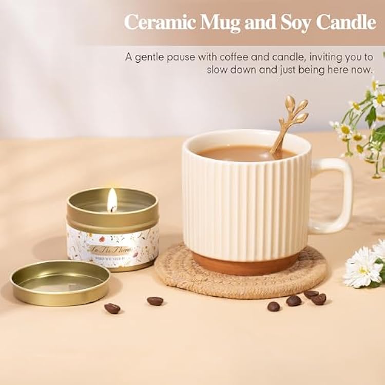 Birthday Gifts for Women, Get Well Soon Self Care Package Box, Sending Hug Baskets Thinking of You Inspirational Gift for New Mom Best Friend Birthday (Ivory)
