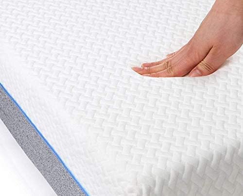 Milliard Double Gel Memory Foam Mattress, 20cm High Density Foam, Medium Firm (135 x 190 x 20cm)