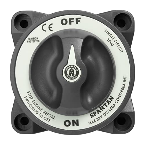 Spartan Power 600A Heavy Duty ON Off Battery Switch Single Circuit 3000