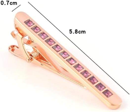 Men's Premium Luxury Crystal Agate Tie Clip Fashionable Characteristic Suit Pin Zirconium