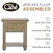 Baby Cache Montana Collection Natural Hardwood Nightstand End Table Combo | Lasting Quality & Design | Kiln-dried & Hand-Crafted Construction, Driftwood