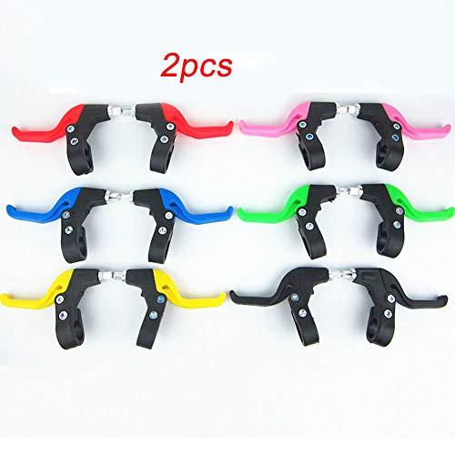 CfoPiryx Brake Handle 1 Pair Universal Brake Levers Kids Cycling Parts RFID ocking Children Bicycle(Green)