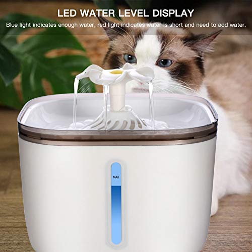Homesen Dispensador de água automático para animais de estimação 2L LED indicador de nível de água D