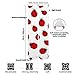 Meaudiwes Knee High Athletic Socks, Tube Outdoor Sport Stockings, Ladybug Red Black Dots White Fashion Long Leg Socks