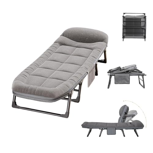 Lit pliant portable avec matelas velours pour éliminer la fatigue au bureau