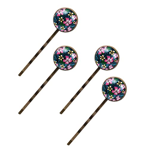 Barrettes à cheveux fleurs vertes pour femme idéales en soirée