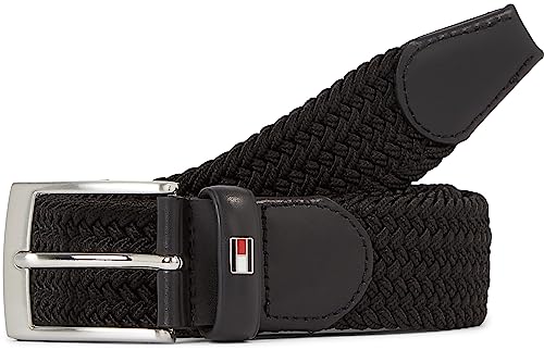 Tommy Hilfiger Herren Gürtel New Adan Belt 3,5 cm Stoffgürtel, Schwarz...