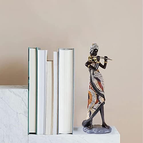 African Statue for Home Decor - Lady Figurine Statue Decor,Collectible Black Women Vintage Gift Crafts, Resin Ornament for Home Interior Znet-au