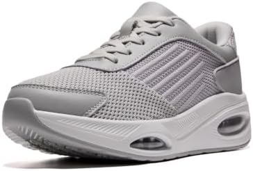 Myztra Damen Orthopädische Laufschuhe Sneaker Turnschuhe Sportschuhe | Plantarfasziitis Running Shoes, Memoryschaum, Luftkissen, Schnürung, Atmungsaktives Mesh, Rutschfest, Leicht,