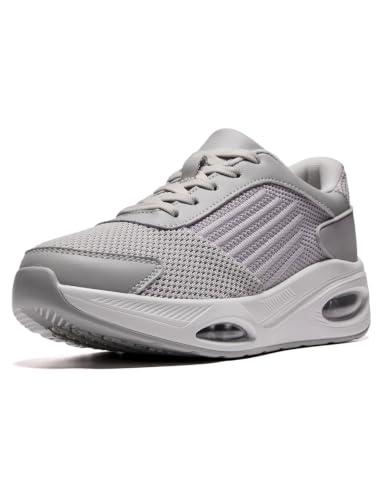 Image of Myztra Women Trainers Running Shoes Arch Support Cushioned Grey UK 3