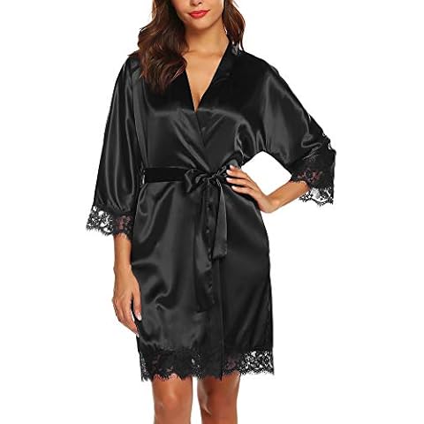 Peignoir Satin BESDEL Noir Cover