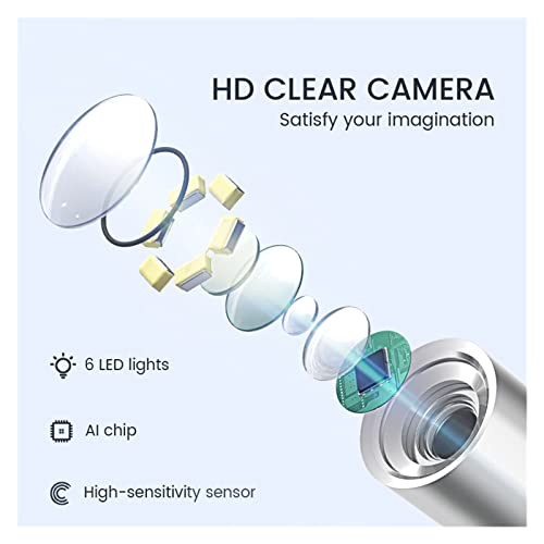 Limpieza de la oreja visual con pantalla LCD para evitar daños en el oído 5