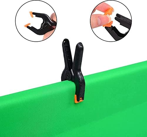 ROSNONG 1.8×2.8m Green Screen Photo Backdrop,Green Cloth background,Thicken Foldable Green Screen Cloth Photo Backdrop,for Photo Wall Photo Studio Photography Background with 6 Piece Clips + 1 Bag