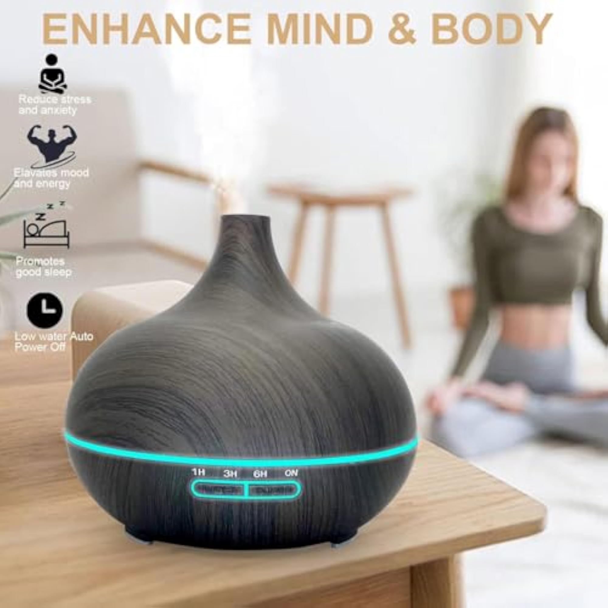 Essential Oil Diffuser with Auto Off Feature