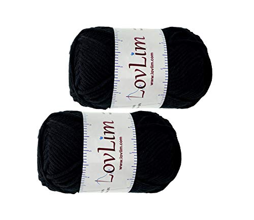 LovLim Yarn Pack, 2 skeins of 50g Each, Soft Cotton