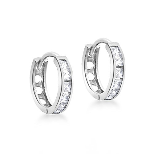 Carissima Orecchini Huggy con Zircone Cubico da 11 mm in