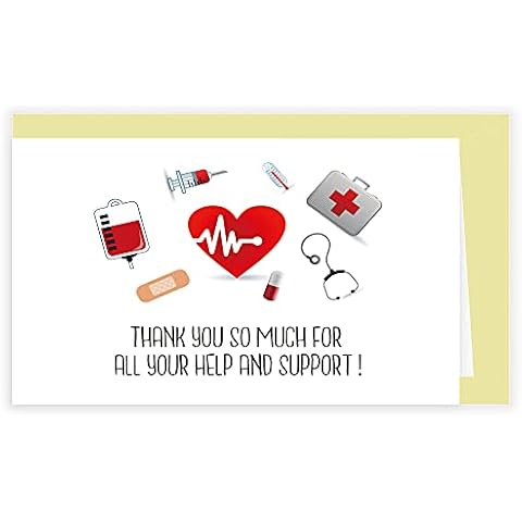 Comting Thank You Card for Nurses, Doctors Hospital, Healthcare, Medical Staff Appreciate Greeting Card Cover
