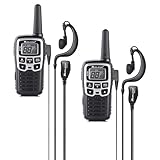 Midland - Walkie Talkie Profesional Largo Alcance XT50, 2 Radioaficionados para Outdoor y Obras, 24 Canales PMR446 Sin Licencia, 38 Tonos CTCSS, Cobertura 8Km, Carga Rápida, Recargable con Cable USB