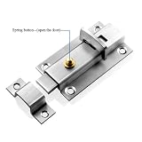 【El paquete incluye】-1pcs cerradura deslizante para puerta + 6 tornillos