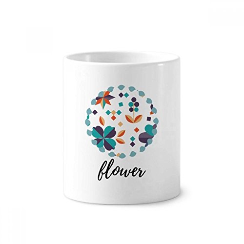 Cadeau de peinture en céramique Flower Pixel, idée de tasse et pot à crayons artistique