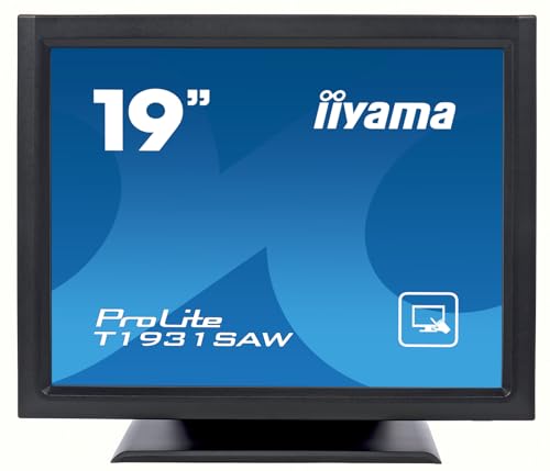 iiyama ProLite T1931SAW-B5 48 cm 19 LED-Monitor Full-HD Single Touch SAW VGA HDMI DP IP54 Front schwarz