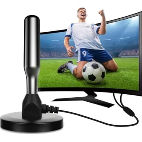 YESTAR Upgraded TV Antenna, HDTV Digital Antenna, Ultra HD 4K HDR 1080P Channels Powerful TV Signal for Smart TV Indoor Outdoor Waterproof 16ft Cover