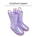 DREAM PAIRS Kids Rain Boots Glitter Boys Girls with Easy-on Handles Sparkly Waterproof Boots Outdoor Playing Rain Boots Unisex-Child,Size 10 Toddler,Purple,KKEMRB2501