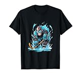 Monkey Ice Hockey Player Hockey Stick Goalkeeper T-Shirt