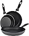 Aluminum Nonstick Frying Pan Set - (3-Piece 8 Inches, 9.5 Inches, 11 Inches) - Fry Pan / Frying pan Cookware Set, Dishwasher Safe - by Utopia Kitchen