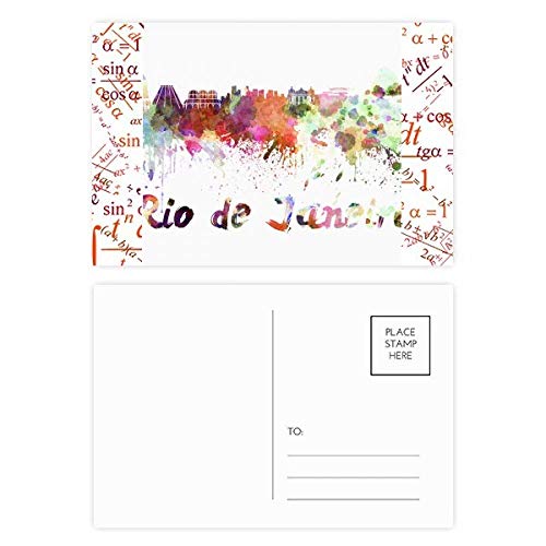 Cartes postales Rio de Janeiro aquarelle pour dire merci avec originalité