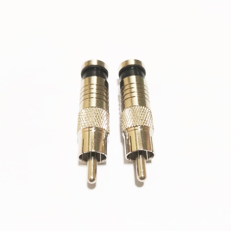 Wiring Connecting Terminals - NCHTEK RG59 for RCA Compression Connectors for CCTV Cable Video Audio Cable Wire / 10PCS