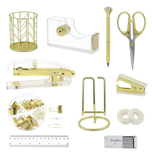 Forniture per ufficio estetiche e accessori da scrivania per donne, set di levapunti e graffette, articoli di...