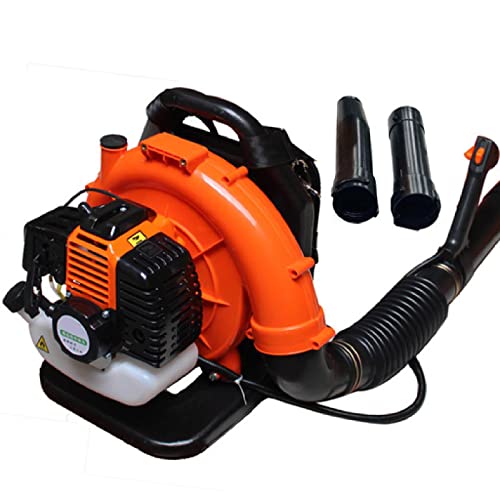 Souffleur, 42cc Moteur Puissant à 2 Temps refroidi par air, Souffleur à Feuilles à Dos à Essence Aspirateur Broyeur de Feuilles Souffleur à Air Portatif Allée Jardin Patio Extérieur