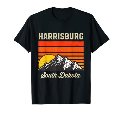 Harrisburg Dakota del Sur Retro Vintage Ciudad Estado Estados Unidos Camiseta