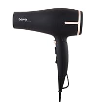 Beurer HC 60 1400 watts hair dryer with 3 heat & 2 blower setting and Detachable Slim professional nozzle | Volume diffuser | 3 Years Warranty, Black
