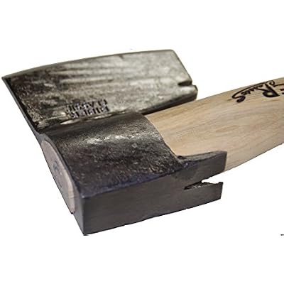Muller Carpenters Right Bevel Broad Hatchet Axe - 1100 g Head - Hand Forged in Austria - Biber Classic