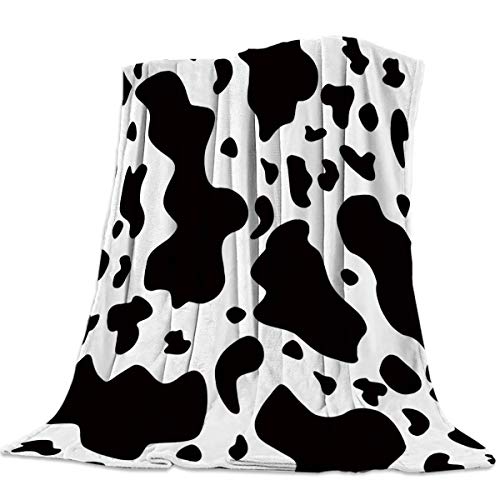 Singingin Super Soft Cozy Bed Fleece Blanket Throw Black And White Graffiti Dairy Cows Spots 39×49Inch Fuzzy Plush Lightweight Couch Blankets Microfiber Provides Comfort And Warm All Season #TOP8