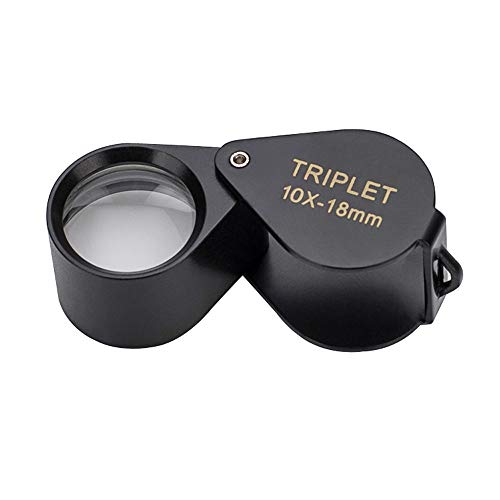 10X 18Mm Fold Identifier Loupe Jewelry Magnifying Glass Tt-7005B #TOP24