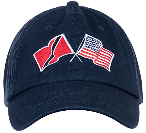 Image of Ann Arbor T-shirt Co. American Friendship Nations Flag Baseball Low Profile Dad Hat for Men Women